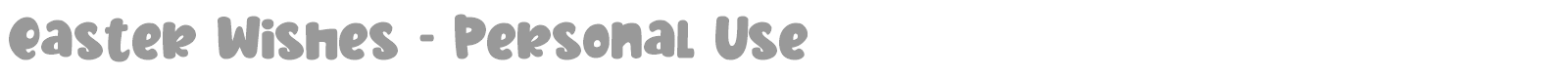 Easter Wishes font preview